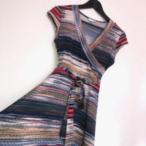 Wrap on Casual A line dress- PS
